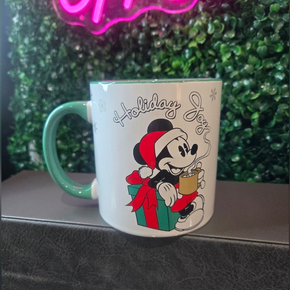 Disney Mickey Mouse Holiday Mug - Red and Green